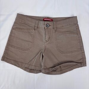 UNIONBAY Tan Jean Shorts Mid-Thigh Cotton Blend Casual Cool.  Nice Condition!